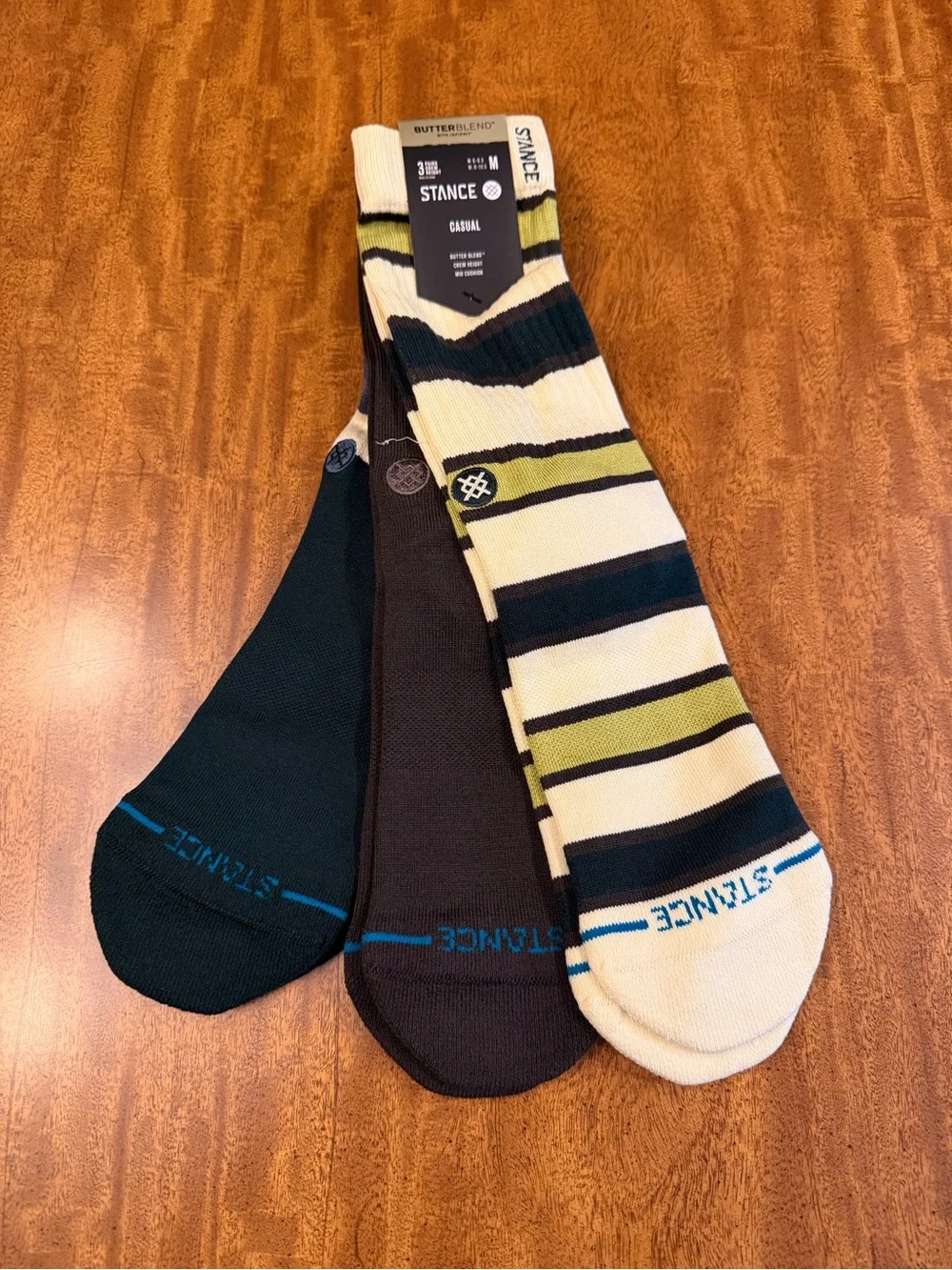 STANCE unisex The Devon Crew 3 Pack Socks